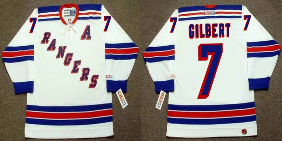 2019 Men New York Rangers #7 Gilbert white CCM NHL jerseys->new york rangers->NHL Jersey